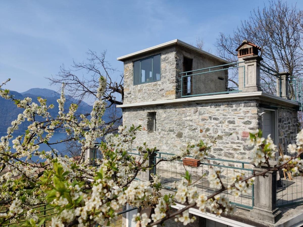 La Casetta Nel Bosco - Hot Tube And Sauna Lierna Exterior foto
